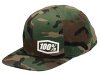 100% Machine snapback hat  unis camo black/green