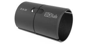 SQlab Lenkerhülse Alu 31.8 auf 35.0 - Schwarz eloxiert