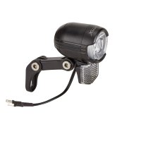 MATRIX LED Scheinwerfer Shiny E-Bike 40 LUX FL410 Befestigung: Gabelkrone | schwarz | SB-Verpackung