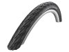 SCHWALBE Fahrradreifen Delta Cruiser HS 431 26 Zoll | ETRTO: 37-590 | Draht | TwinSkin | schwarz / weiß