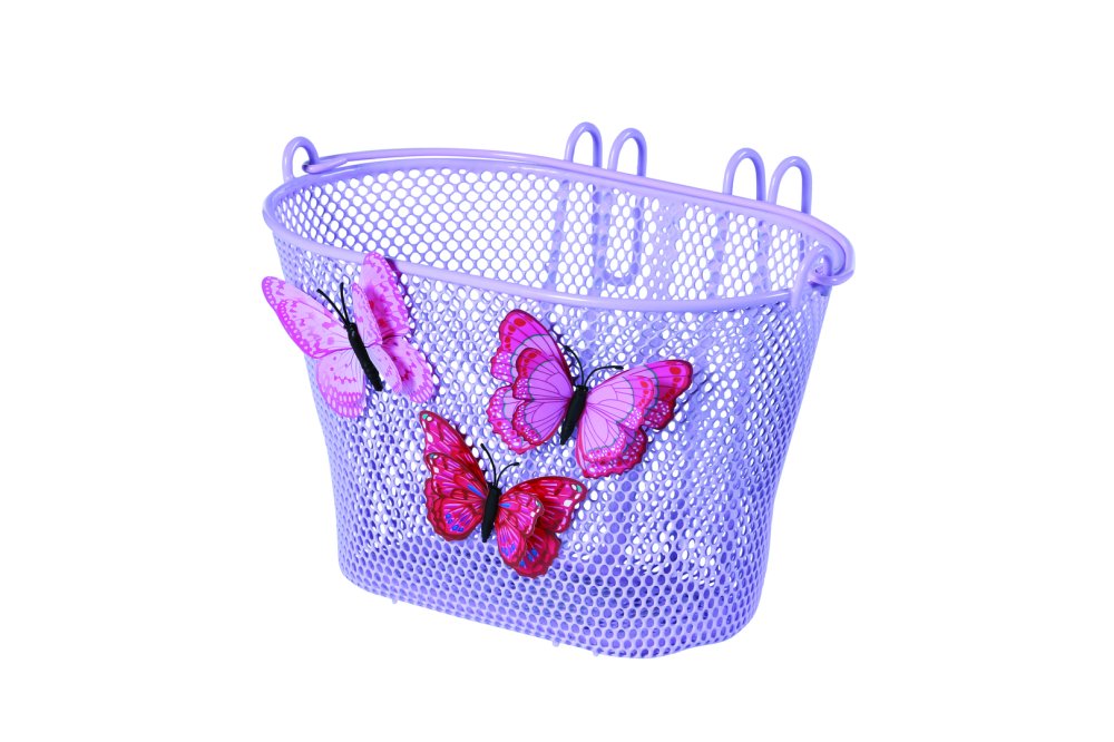BASIL VR-Kinderkorb Jasmin Butterfly Befestigung: Haken | lila