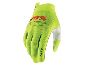 100% iTrack Youth Glove (SP21)  M fluo yellow