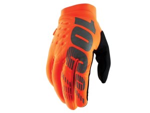 100% Brisker Cold Weather Glove  L orange/black