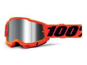 100% Accuri Gen. 2 goggle anti fog mirror lens  unis Neon Orange
