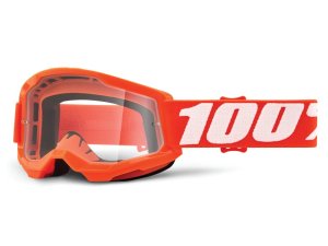 100% Strata 2 Junior Goggle - Clear Lens  unis orange