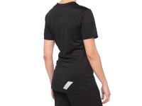 100% Ridecamp Womens Short Sleeve Jersey   L black/grey
