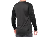 100% Ridecamp Long Sleeve Jersey   L Black/Charcoal