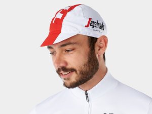 Kopfbedeckung Santini Trek-Segafredo Fahrradkappe EG White