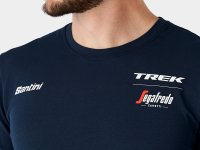 Santini Oberteil Santini Trek-Segafredo T-Shirt M Dark Blu